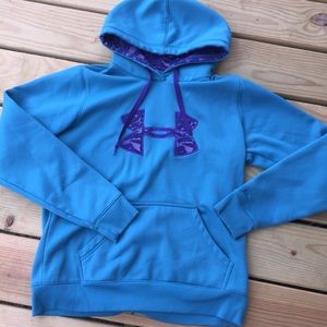 🌊SALE🌊Med Under Armour Blue/Purple STORM Hoodie